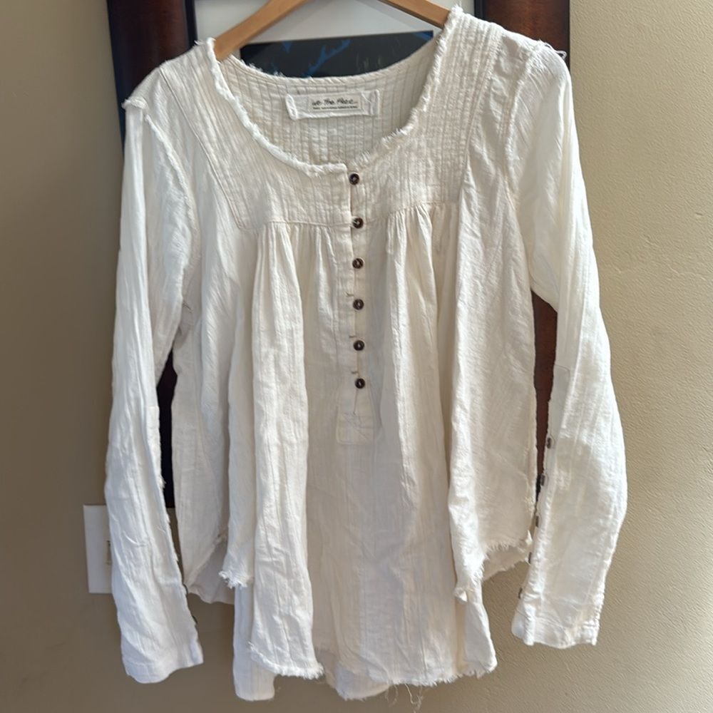 Free People Sand Dune Henley Top Small - Picture 6 of 9